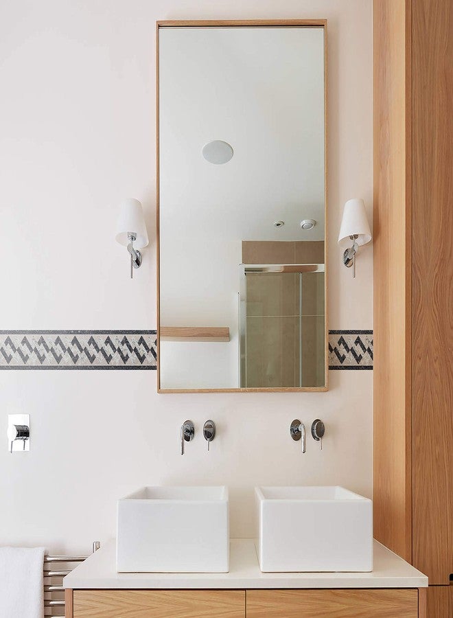 WallDesign ملصق حدودي مزخرف من WallDesign - بنمط رخامي متشابك - 3 بوصات × 10 أقدام - للحمام والمطبخ وغرفة المعيشة - لفة PVC لامعة مقاومة للماء - Image 5